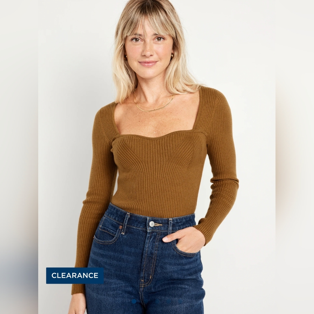 OLD NAVY Fitted Rib-Knit Sweater (Size L Tall)